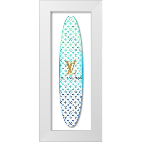 Fashion Surfboard France IV White Modern Wood Framed Art Print by Blake, Madeline