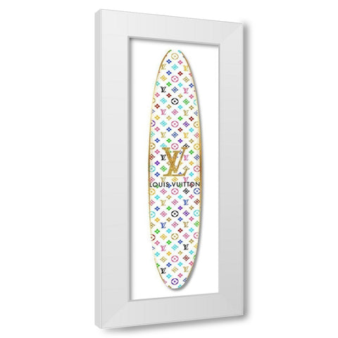 Fashion Surfboard France VI White Modern Wood Framed Art Print by Blake, Madeline