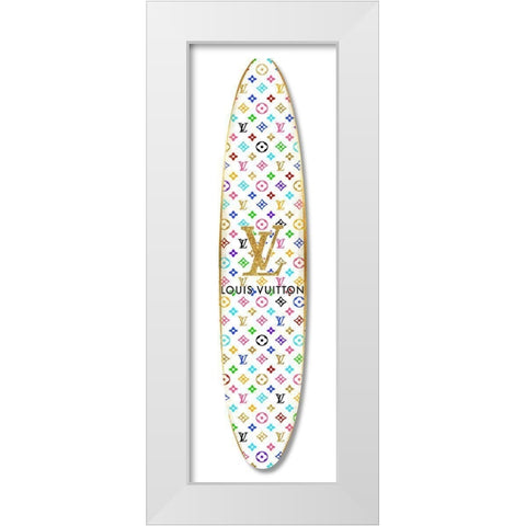 Fashion Surfboard France VI White Modern Wood Framed Art Print by Blake, Madeline