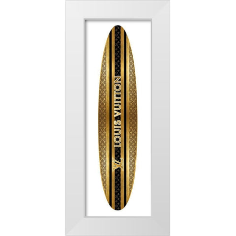 Fashion Surfboard France VII White Modern Wood Framed Art Print by Blake, Madeline
