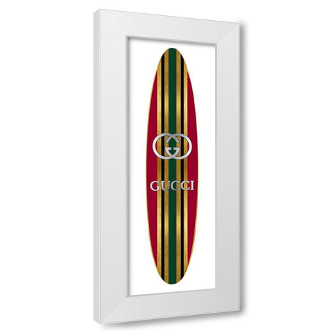 Fashion Surfboard Italy I White Modern Wood Framed Art Print by Blake, Madeline