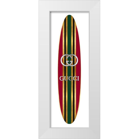 Fashion Surfboard Italy I White Modern Wood Framed Art Print by Blake, Madeline