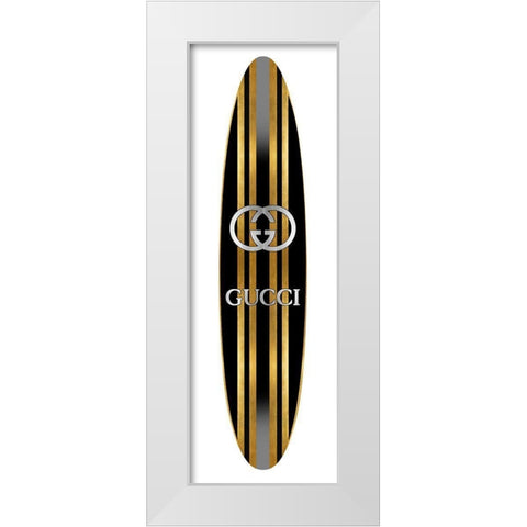 Fashion Surfboard Italy II White Modern Wood Framed Art Print by Blake, Madeline