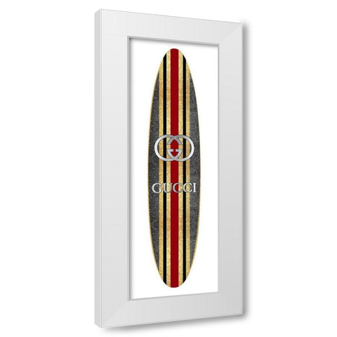 Fashion Surfboard Italy IV White Modern Wood Framed Art Print by Blake, Madeline
