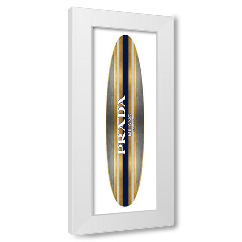 Fashion Surfboard Milan III White Modern Wood Framed Art Print by Blake, Madeline