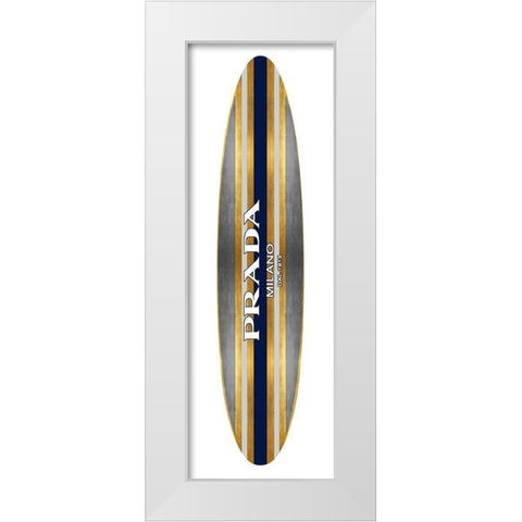 Fashion Surfboard Milan III White Modern Wood Framed Art Print by Blake, Madeline
