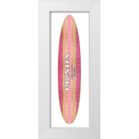 Fashion Surfboard Milan IV White Modern Wood Framed Art Print by Blake, Madeline