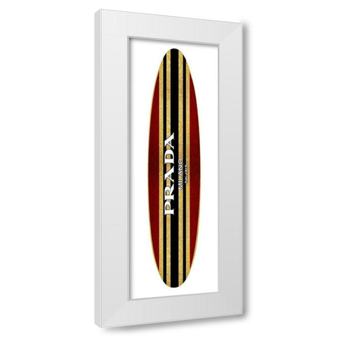 Fashion Surfboard Milan V White Modern Wood Framed Art Print by Blake, Madeline