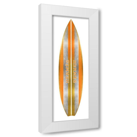 Fashion Surfboard Paris II White Modern Wood Framed Art Print by Blake, Madeline
