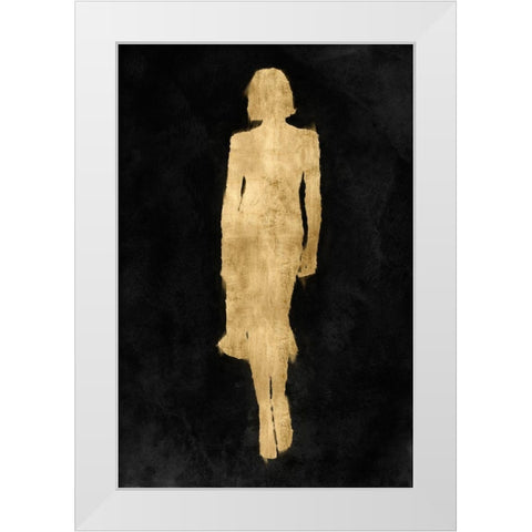 Fashion Figure Gold I White Modern Wood Framed Art Print by Blake, Madeline