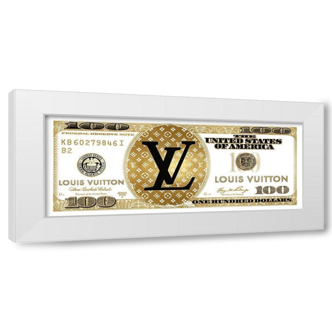 Fashion Cash V White Modern Wood Framed Art Print by Blake, Madeline