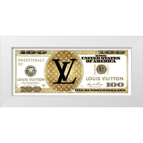 Fashion Cash V White Modern Wood Framed Art Print by Blake, Madeline