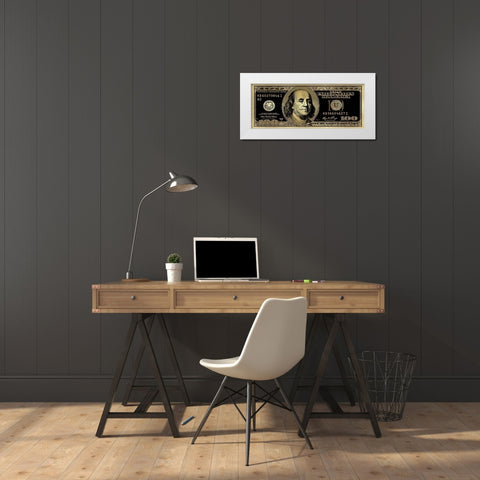 New Money III White Modern Wood Framed Art Print by Blake, Madeline