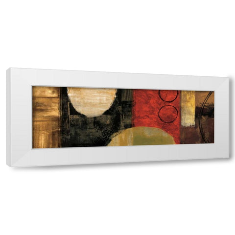 Balancing Act White Modern Wood Framed Art Print by Nelson, Brent