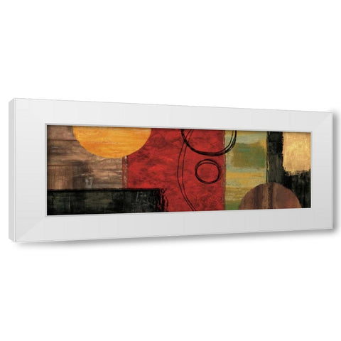 Within Reason White Modern Wood Framed Art Print by Nelson, Brent