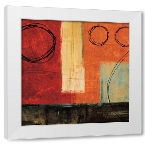 Constant I White Modern Wood Framed Art Print by Nelson, Brent
