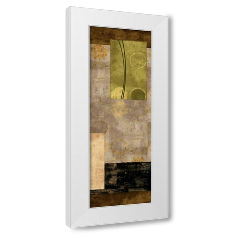 Elevate II White Modern Wood Framed Art Print by Nelson, Brent
