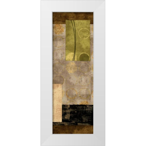 Elevate II White Modern Wood Framed Art Print by Nelson, Brent