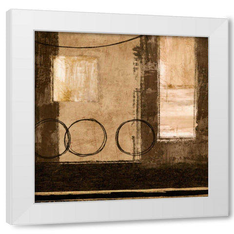 Buoyant White Modern Wood Framed Art Print by Nelson, Brent