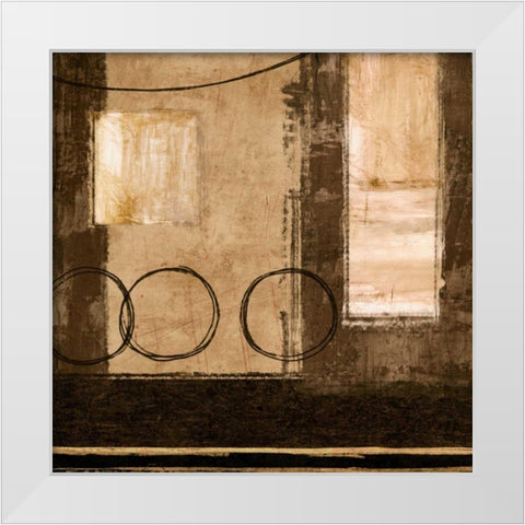 Buoyant White Modern Wood Framed Art Print by Nelson, Brent