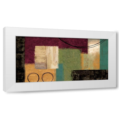 Night Moves White Modern Wood Framed Art Print by Nelson, Brent