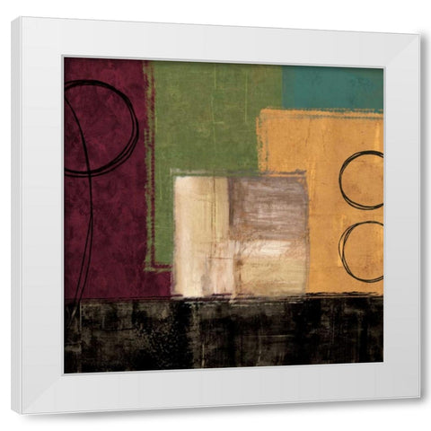 For the Sake of It II White Modern Wood Framed Art Print by Nelson, Brent