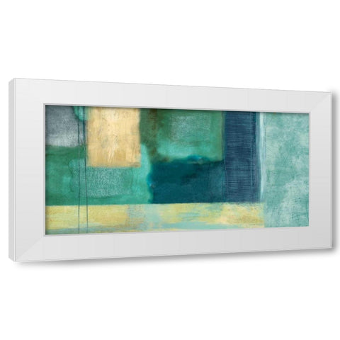 The Engagement White Modern Wood Framed Art Print by Nelson, Brent