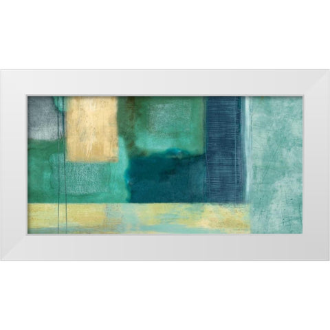 The Engagement White Modern Wood Framed Art Print by Nelson, Brent