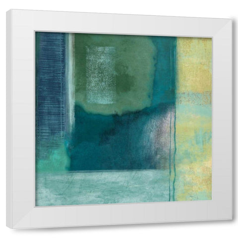 Interlude I White Modern Wood Framed Art Print by Nelson, Brent