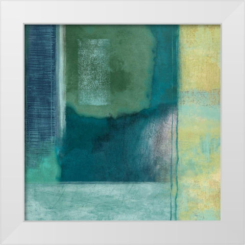 Interlude I White Modern Wood Framed Art Print by Nelson, Brent