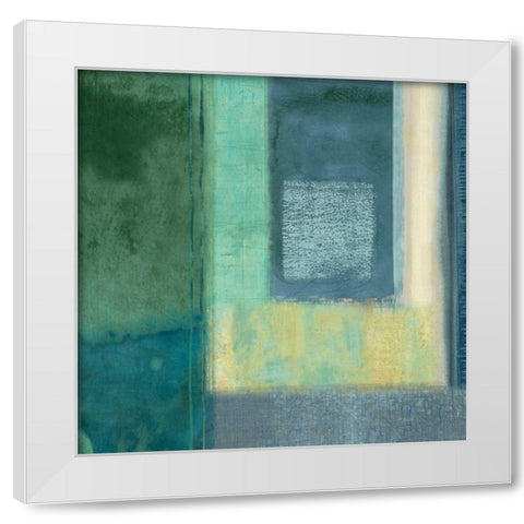Interlude II White Modern Wood Framed Art Print by Nelson, Brent