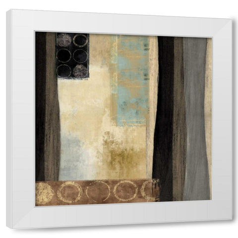 By the Way II White Modern Wood Framed Art Print by Nelson, Brent