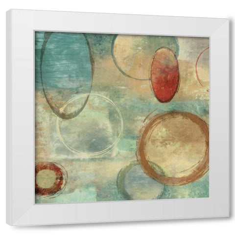 Yes II White Modern Wood Framed Art Print by Nelson, Brent