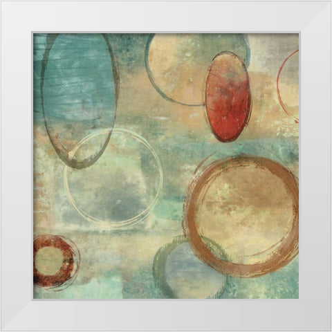 Yes II White Modern Wood Framed Art Print by Nelson, Brent