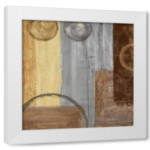 Momentum II White Modern Wood Framed Art Print by Nelson, Brent