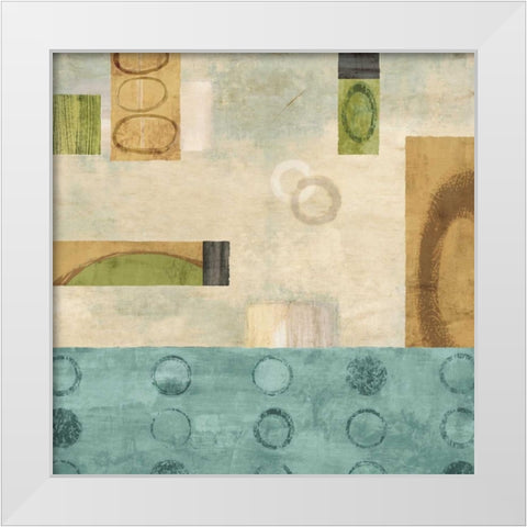 Variations I White Modern Wood Framed Art Print by Nelson, Brent