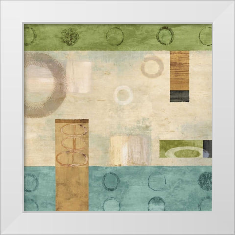 Variations II White Modern Wood Framed Art Print by Nelson, Brent