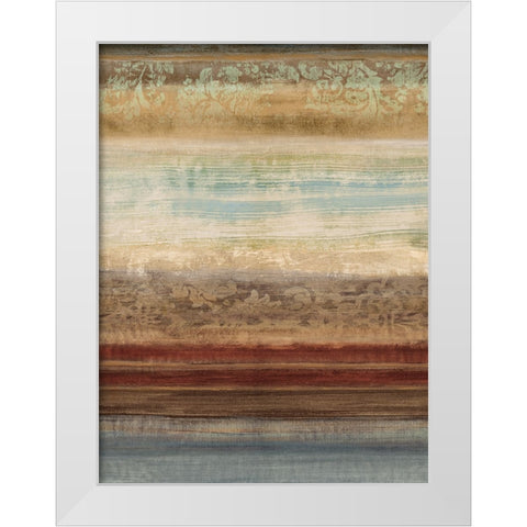 Ambient I White Modern Wood Framed Art Print by Nelson, Brent