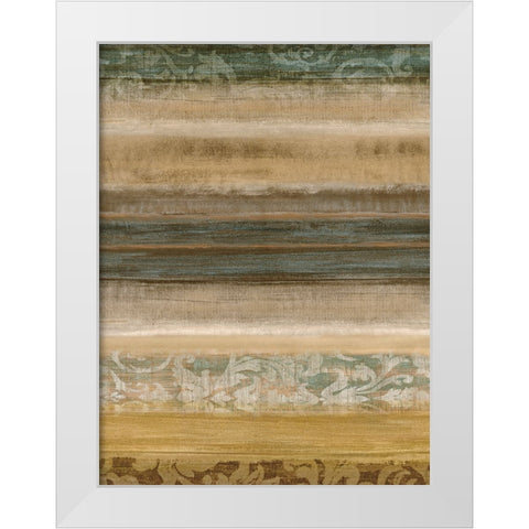 Ambient II White Modern Wood Framed Art Print by Nelson, Brent