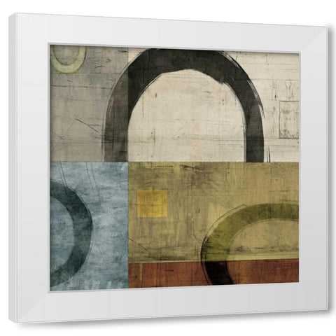 Remix I White Modern Wood Framed Art Print by Nelson, Brent