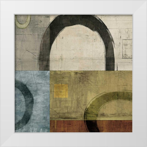 Remix I White Modern Wood Framed Art Print by Nelson, Brent