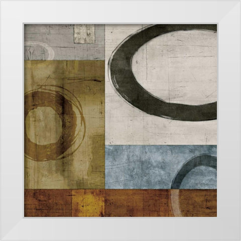 Remix II White Modern Wood Framed Art Print by Nelson, Brent