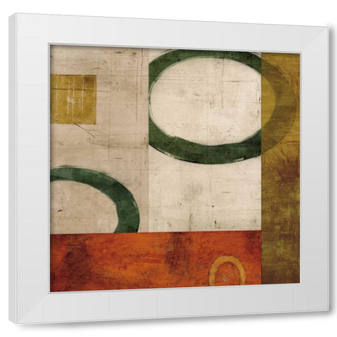 Next I White Modern Wood Framed Art Print by Nelson, Brent