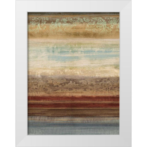 Ambient II White Modern Wood Framed Art Print by Nelson, Brent