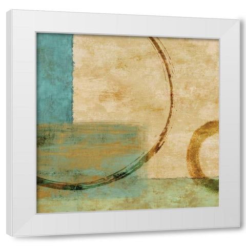 Relativity I White Modern Wood Framed Art Print by Nelson, Brent