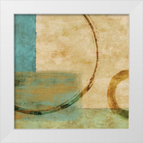 Relativity I White Modern Wood Framed Art Print by Nelson, Brent