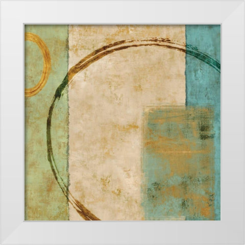 Relativity II White Modern Wood Framed Art Print by Nelson, Brent