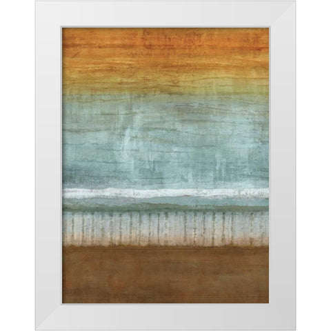 Skys the Limit II White Modern Wood Framed Art Print by Nelson, Brent