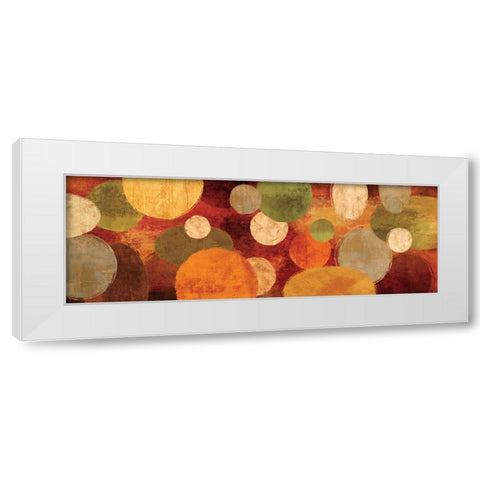 With Gusto I White Modern Wood Framed Art Print by Nelson, Brent