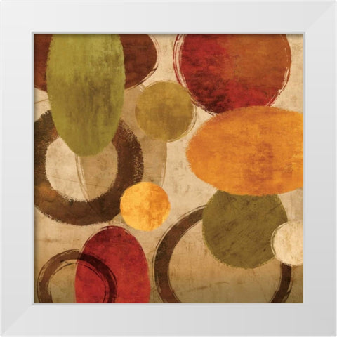 Onward II White Modern Wood Framed Art Print by Nelson, Brent